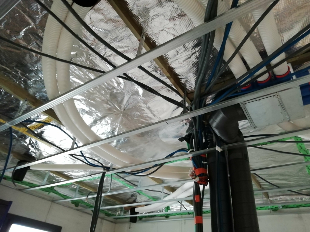 Installation ventilation double fllux
